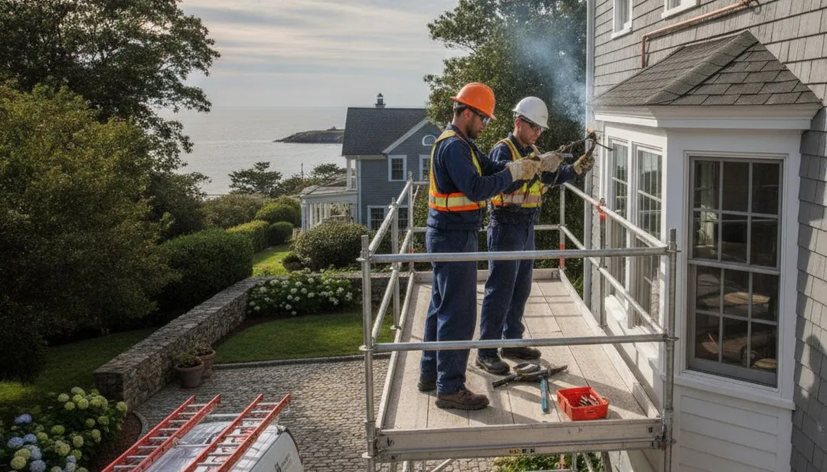 Plumber repairing a pipe in Beverly, MA for reliable plumbing repair service