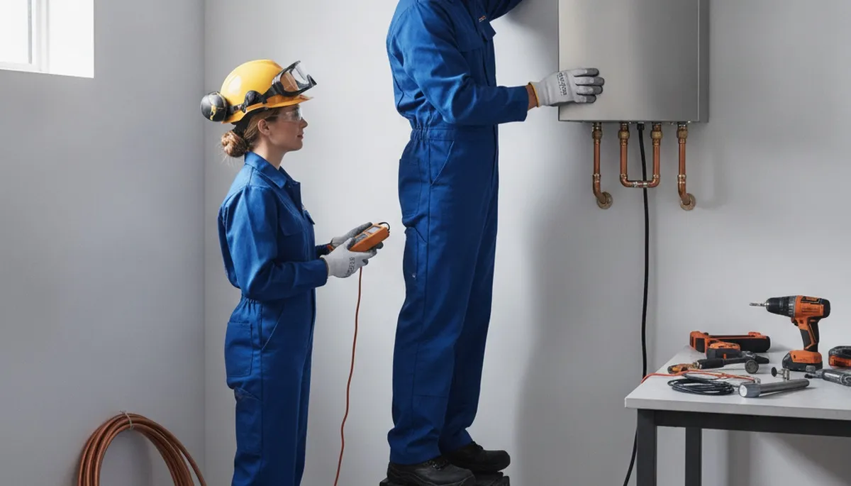 Tankless water heater installation service in Beverly, MA for reliable on-demand hot water
